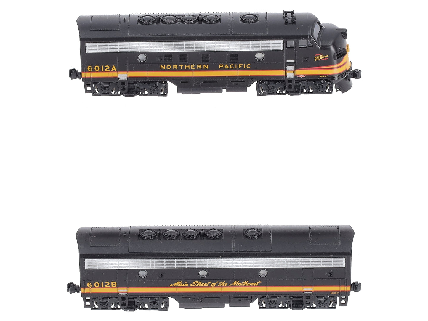 Kato 106-0422 N Northern Pacific EMD F7 Freight 2-Loco Set #6012A + 6012B