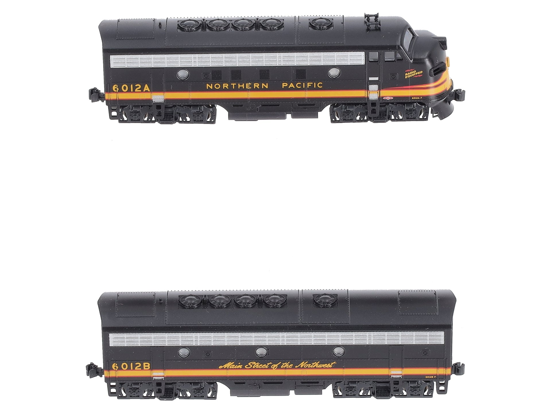 Kato 106-0422 N Northern Pacific EMD F7 Freight 2-Loco Set #6012A + 6012B