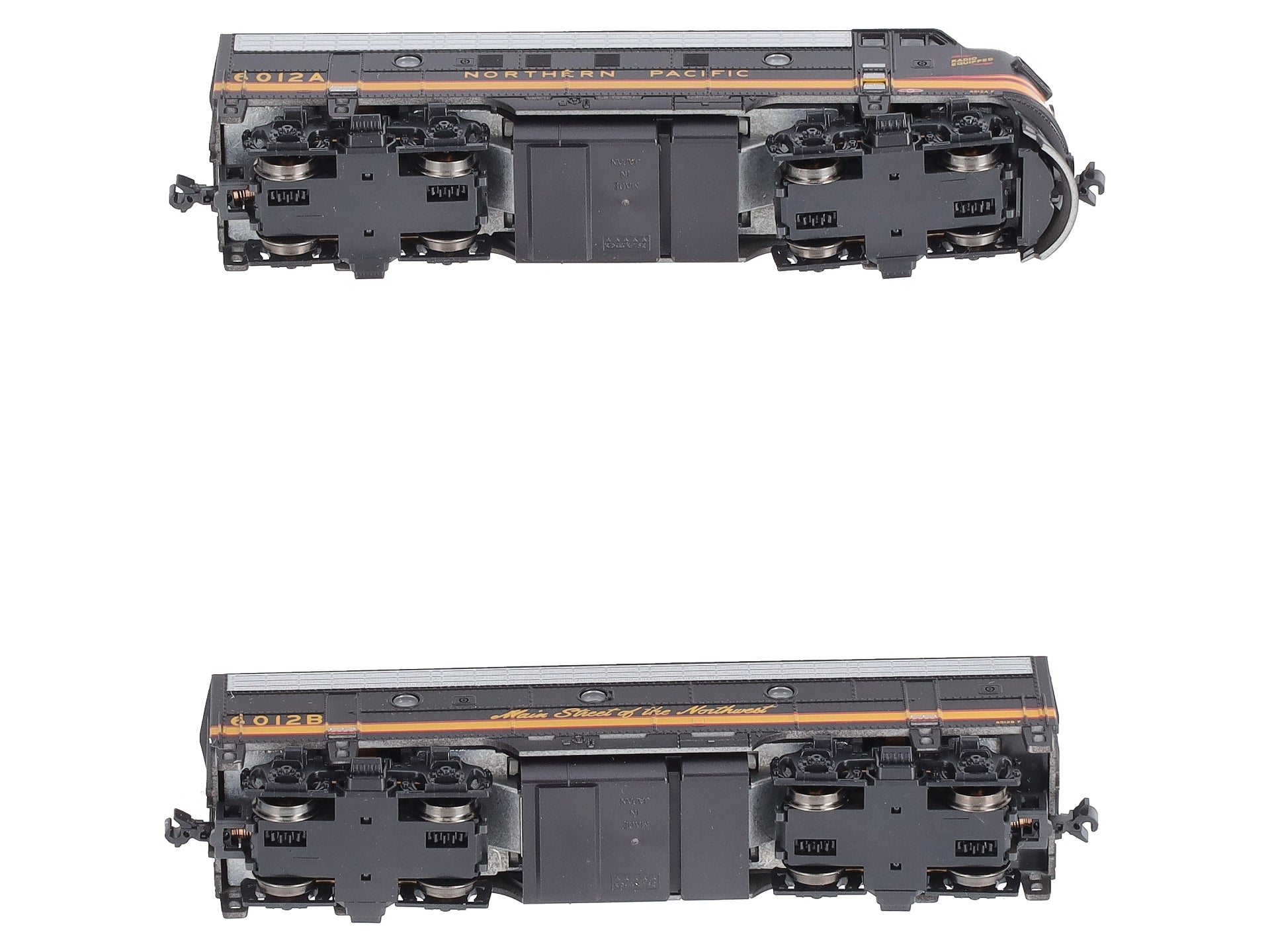 Kato 106-0422 N Northern Pacific EMD F7 Freight 2-Loco Set #6012A + 6012B