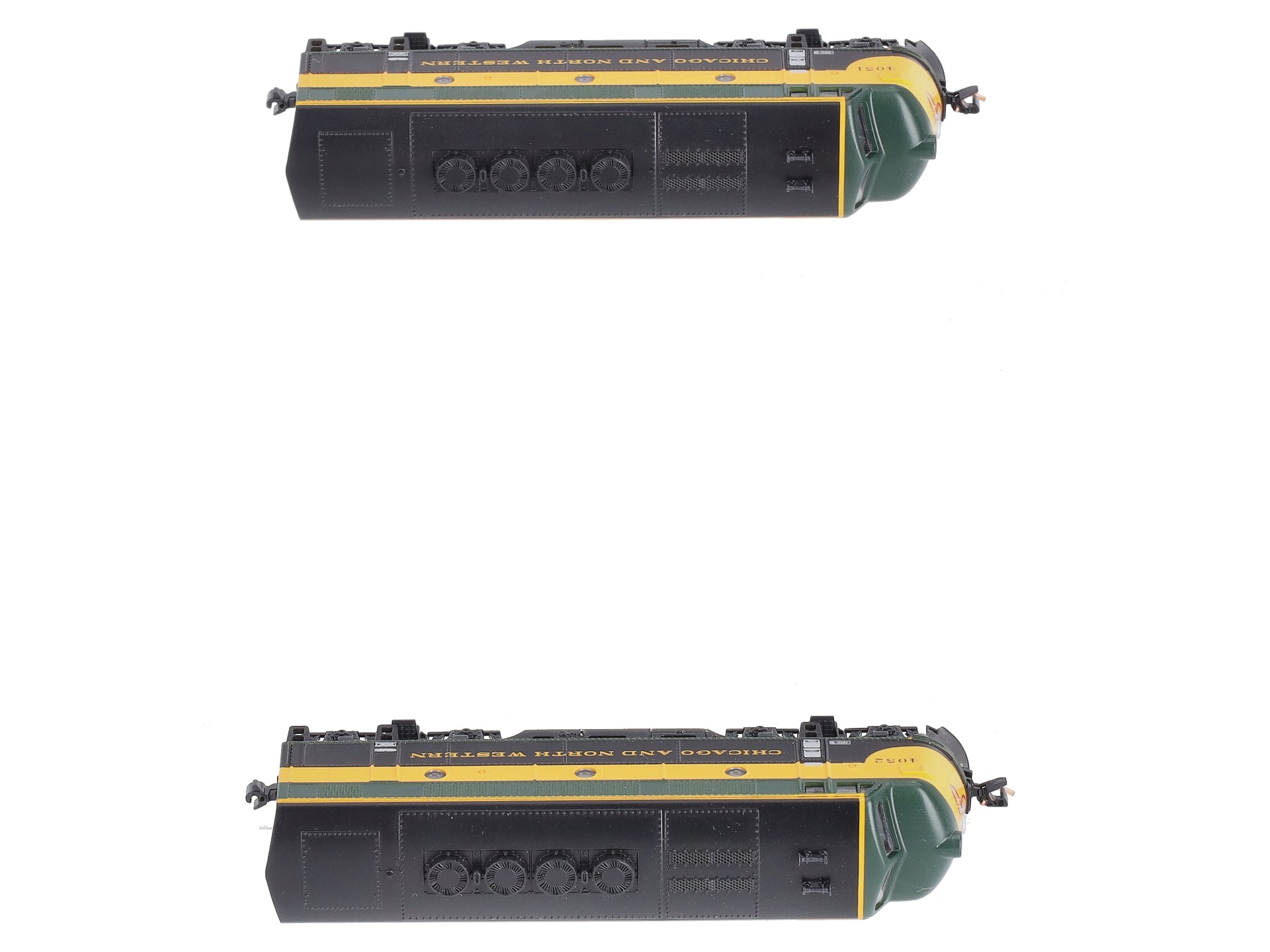Kato 106-0204 N Scale Chicago & North Western F2 AA Diesel Set #4051 & 4052