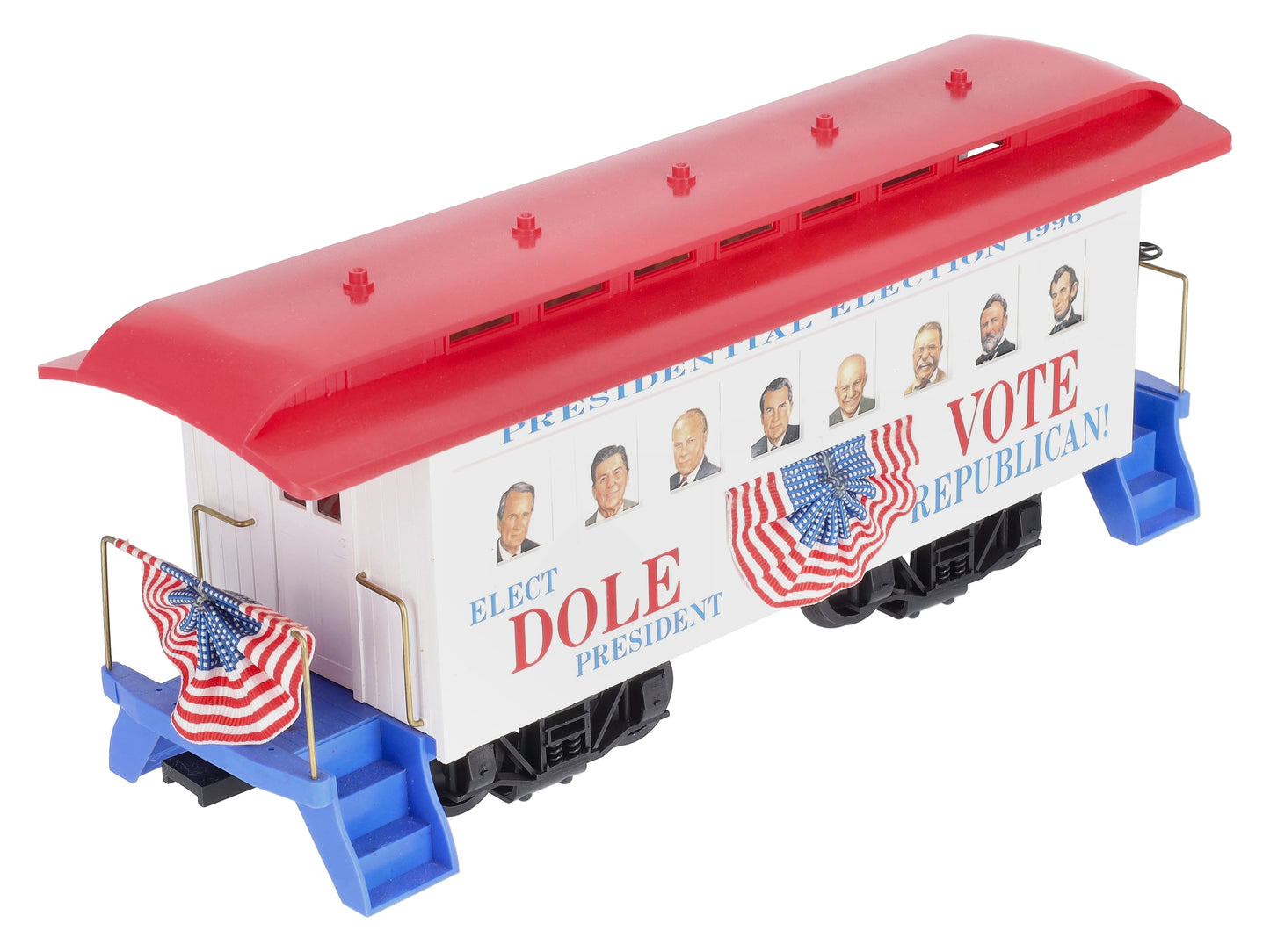 Hartland Locomotive Works G Scale Presidential Election 96 Campaign Car EX/Box