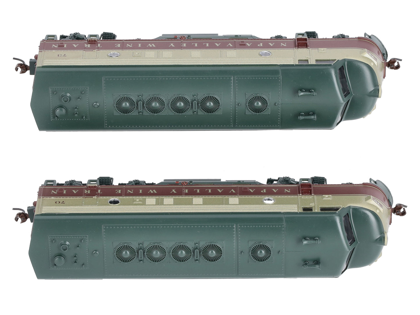 Athearn 85101 HO Napa Valley Railroad F7 A/A Diesel Locomotive #70, #73