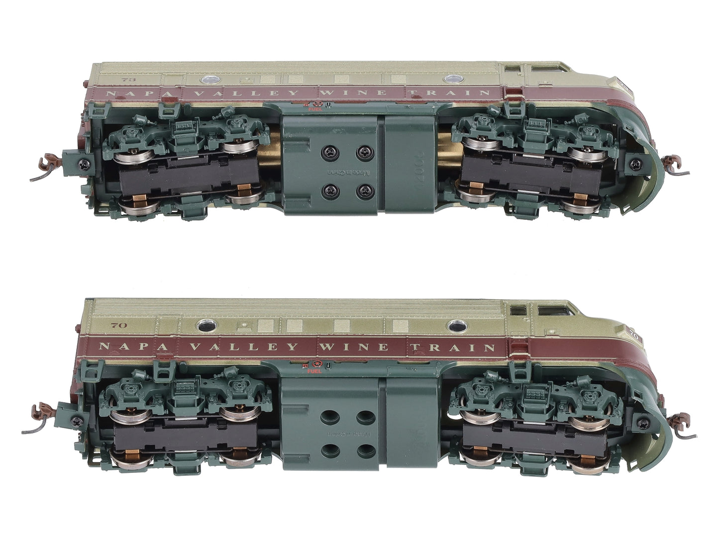 Athearn 85101 HO Napa Valley Railroad F7 A/A Diesel Locomotive #70, #73