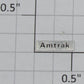 Williams 2500-7 "Amtrak" Small Nameplate with Adhesive