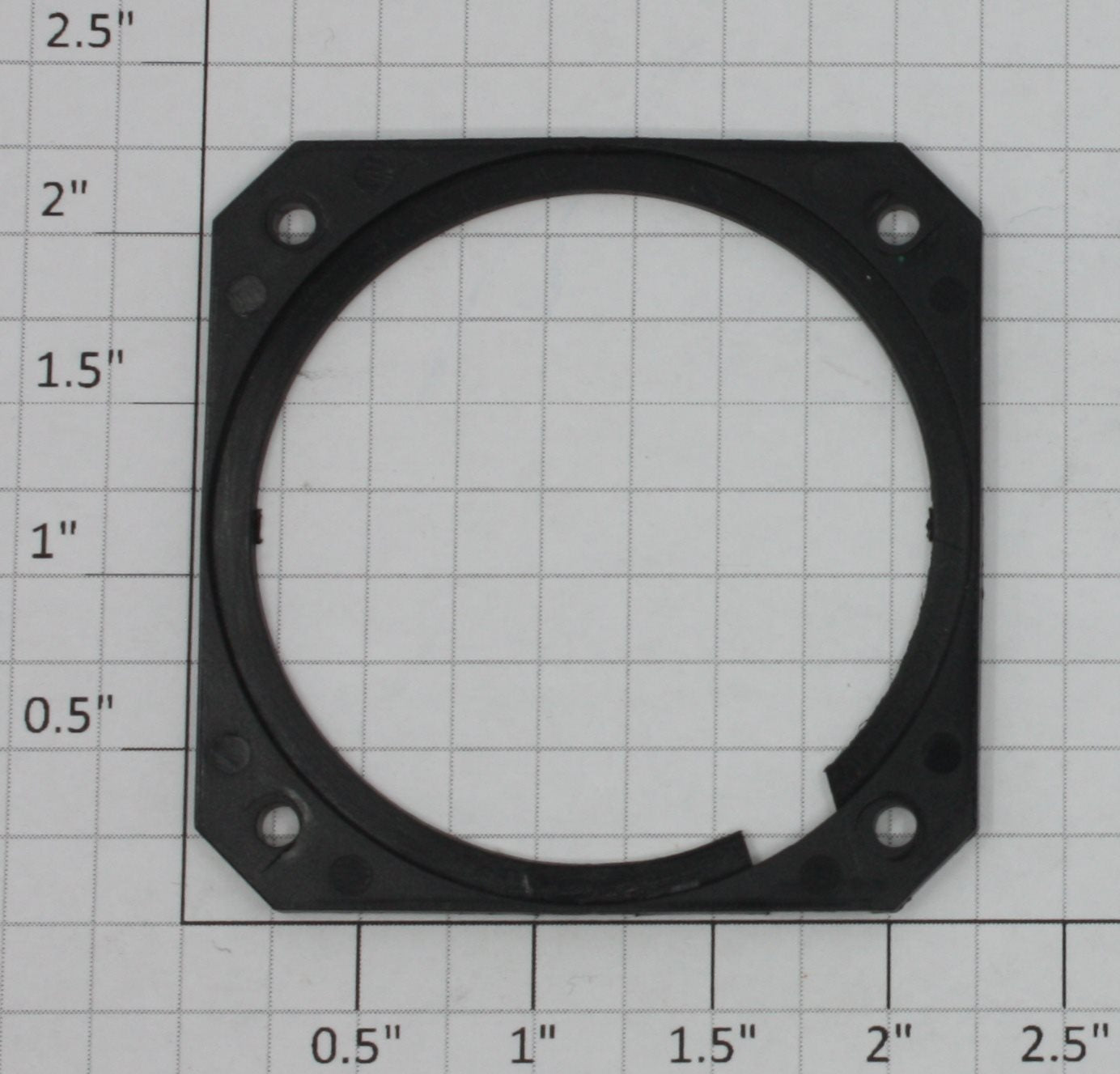 K-Line K3400-X008A Black Plastic 2-1/4