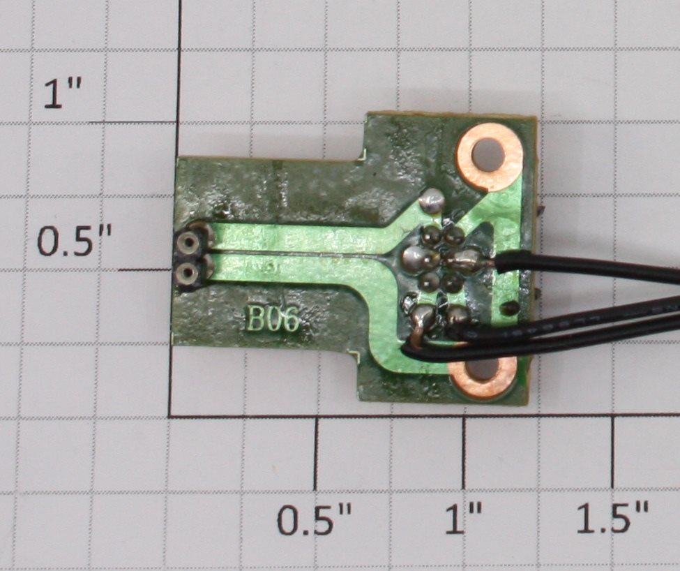 K-Line K3600-X035 Bi-Pin Bulb Socket Board with Leads and 5-Pin Connector