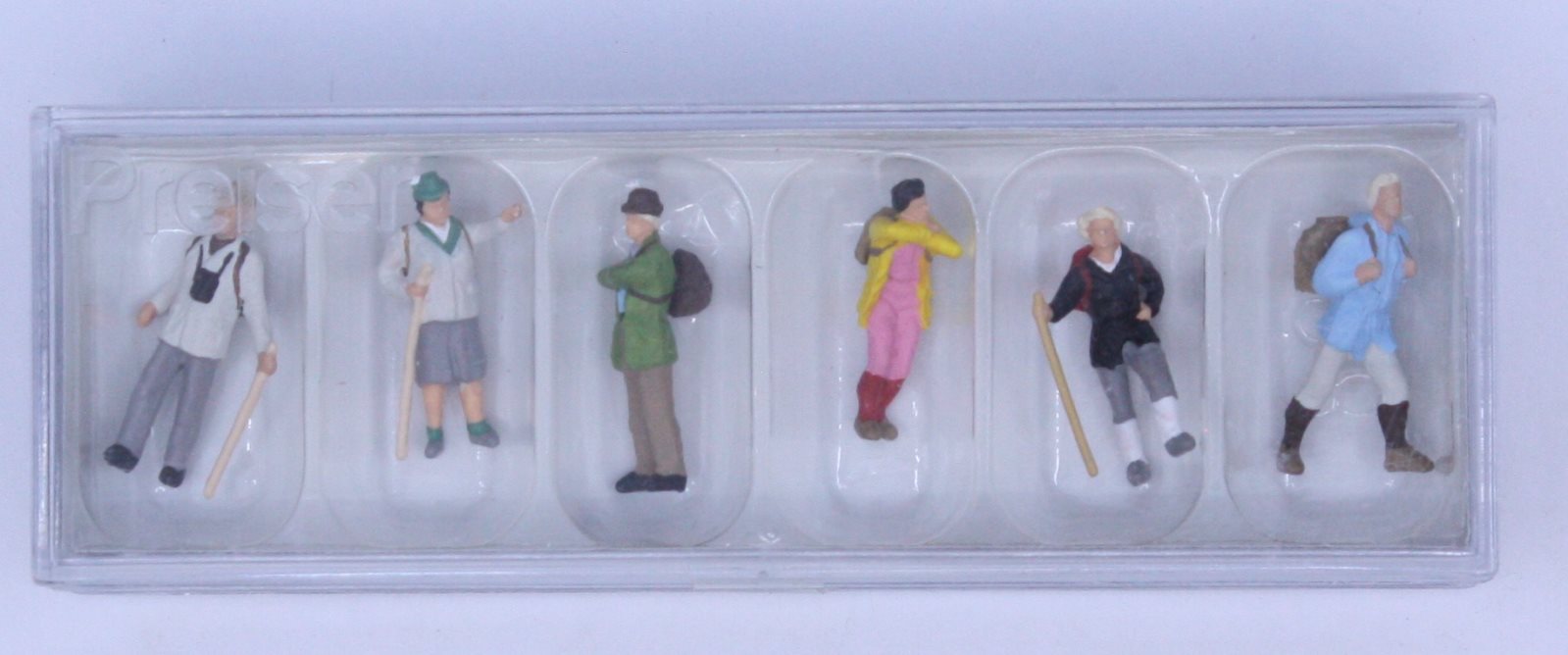 Preiser 10290 HO Wanderer-Hikers Figures (Set of 6)