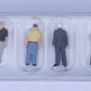 Preiser 10634 HO Standing Men Figures (Set of 6)