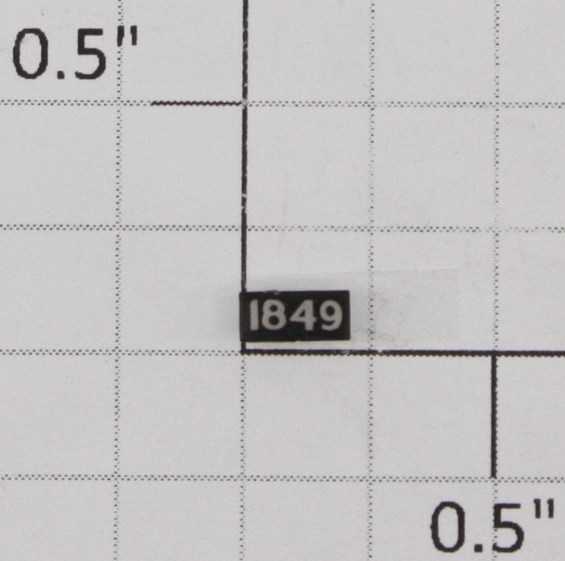 K-Line K3600-X009C #1849 Number Board Lens