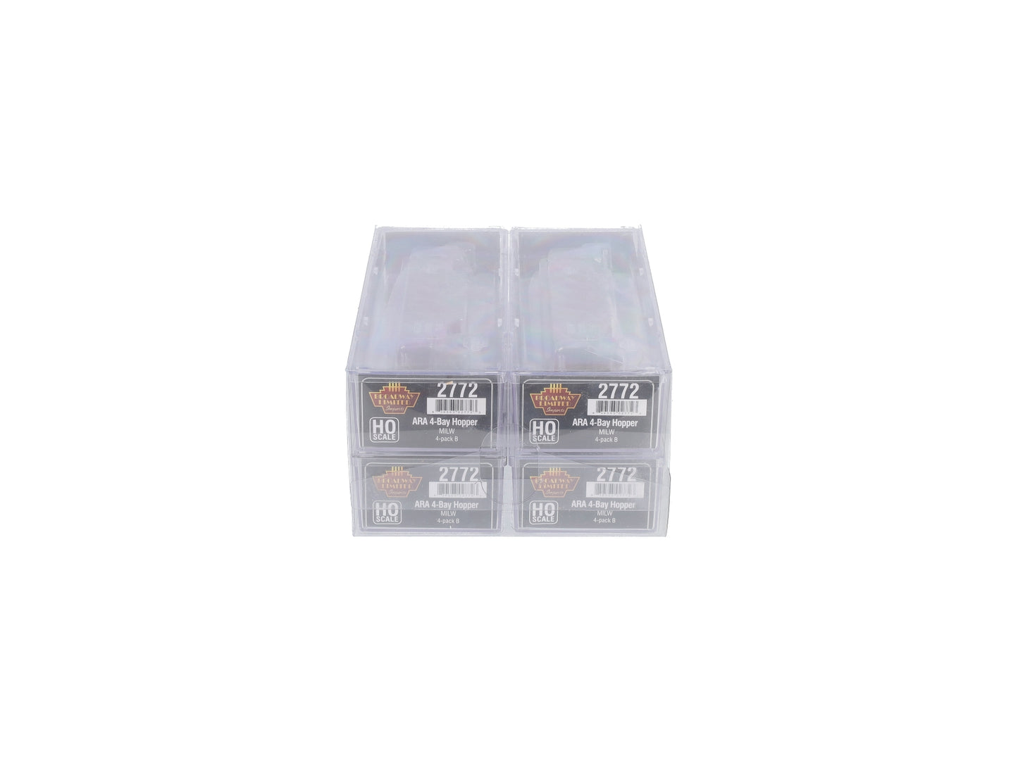 Broadway Limited 2772 HO MILW ARA 70-Ton 4-Bay Hopper w/Load Set B (Pack of 4)