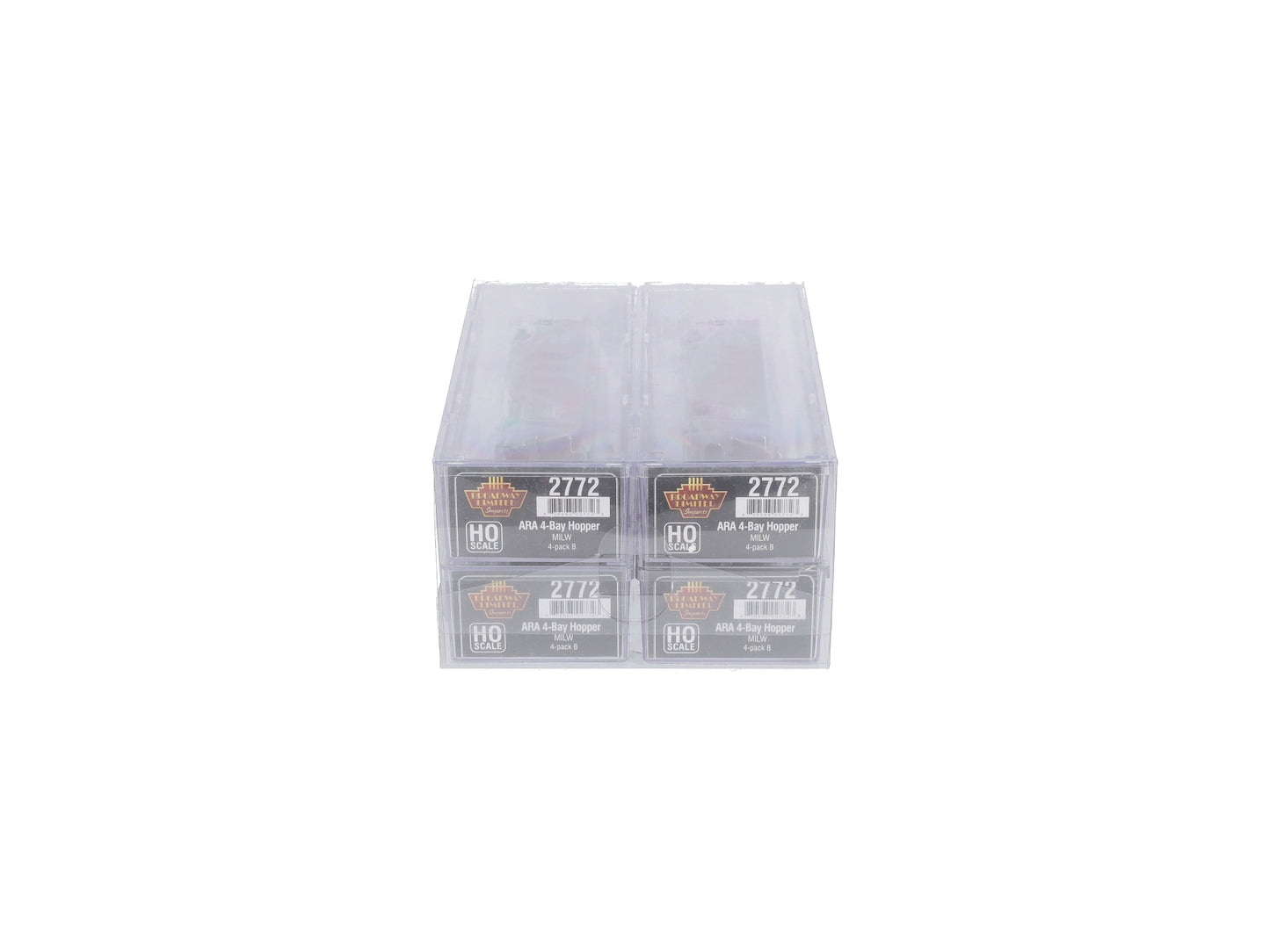 Broadway Limited 2772 HO MILW ARA 70-Ton 4-Bay Hopper w/Load Set B (Pack of 4)
