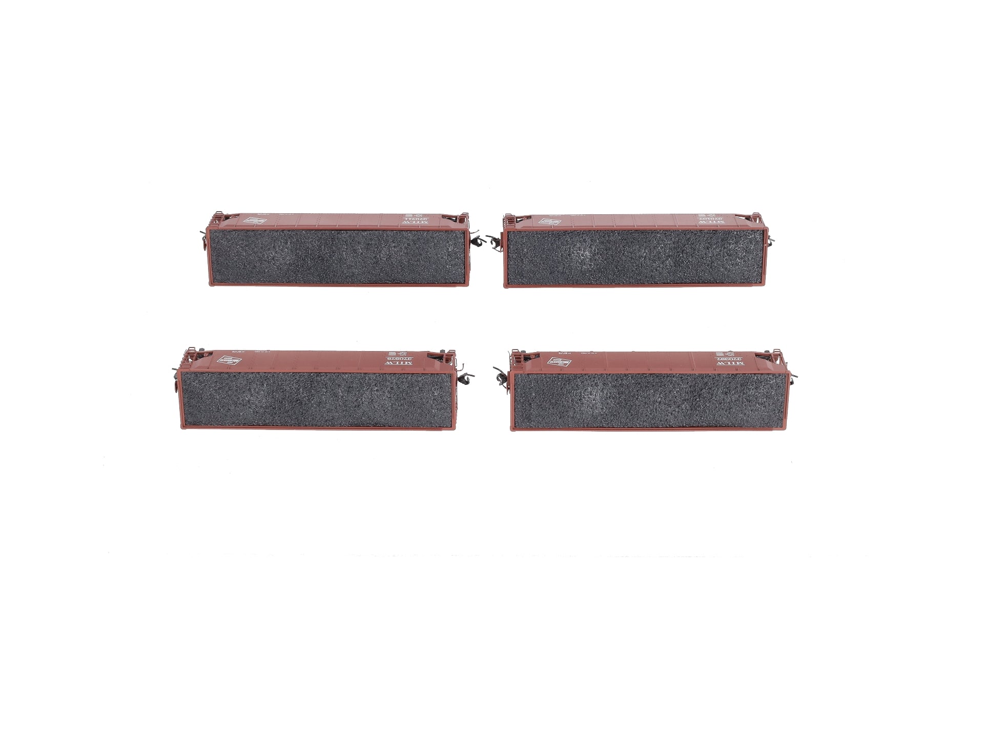 Broadway Limited 2772 HO MILW ARA 70-Ton 4-Bay Hopper w/Load Set B (Pack of 4)