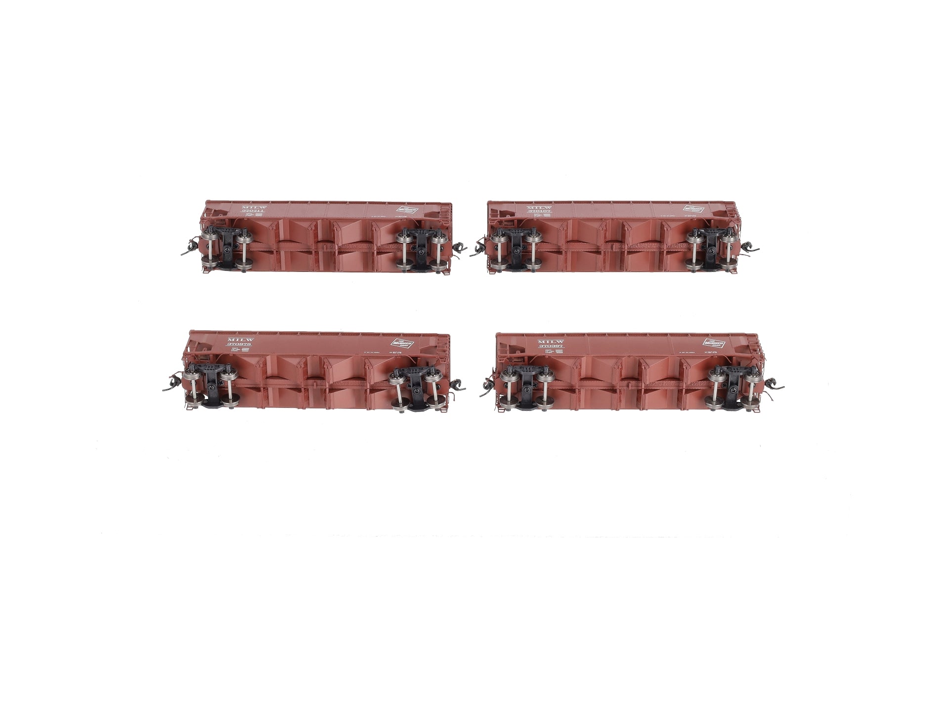 Broadway Limited 2772 HO MILW ARA 70-Ton 4-Bay Hopper w/Load Set B (Pack of 4)