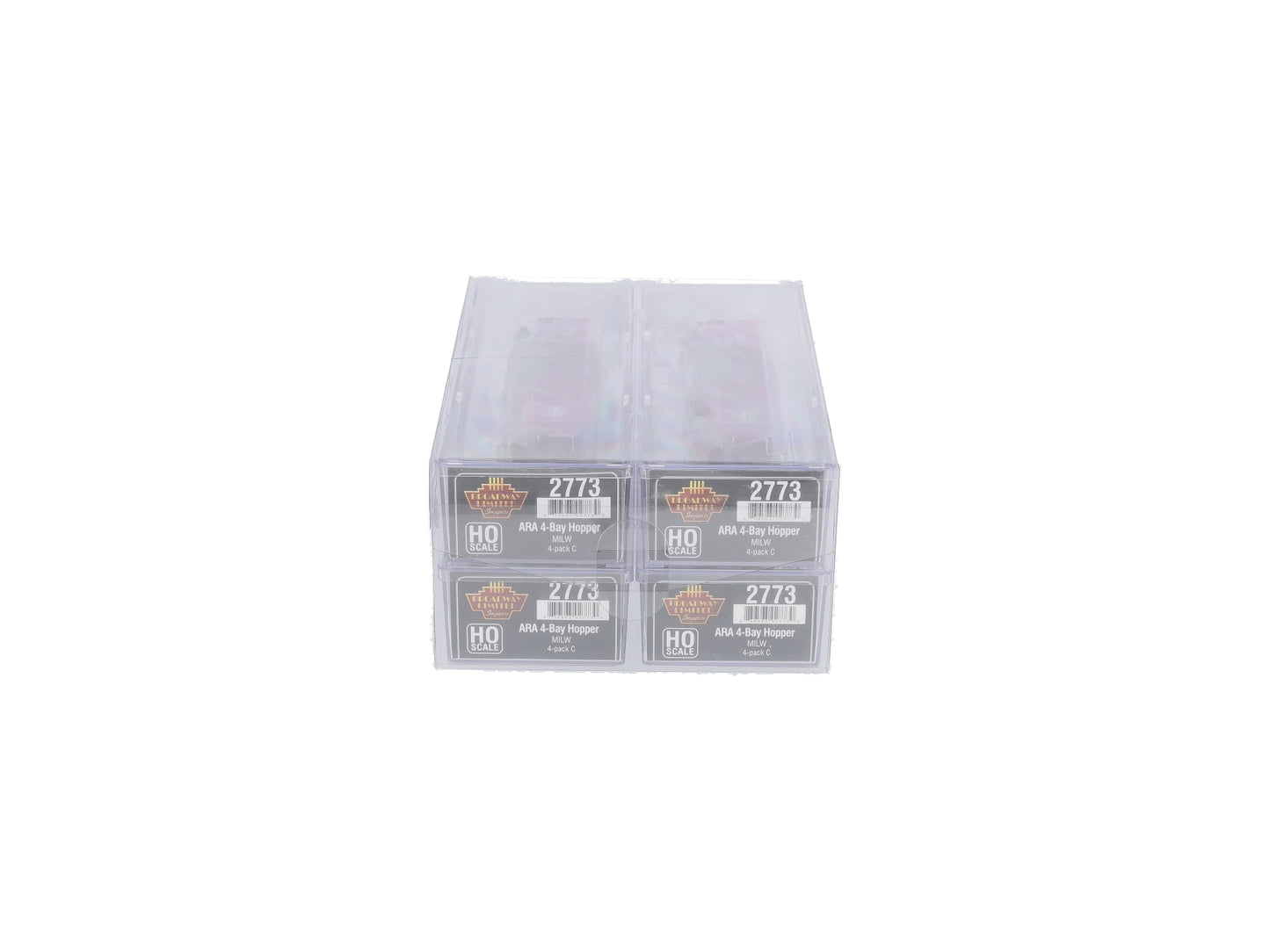 Broadway Limited 2773 HO MILW ARA 70-Ton 4-Bay Hopper w/Load Set C (Pack of 4)