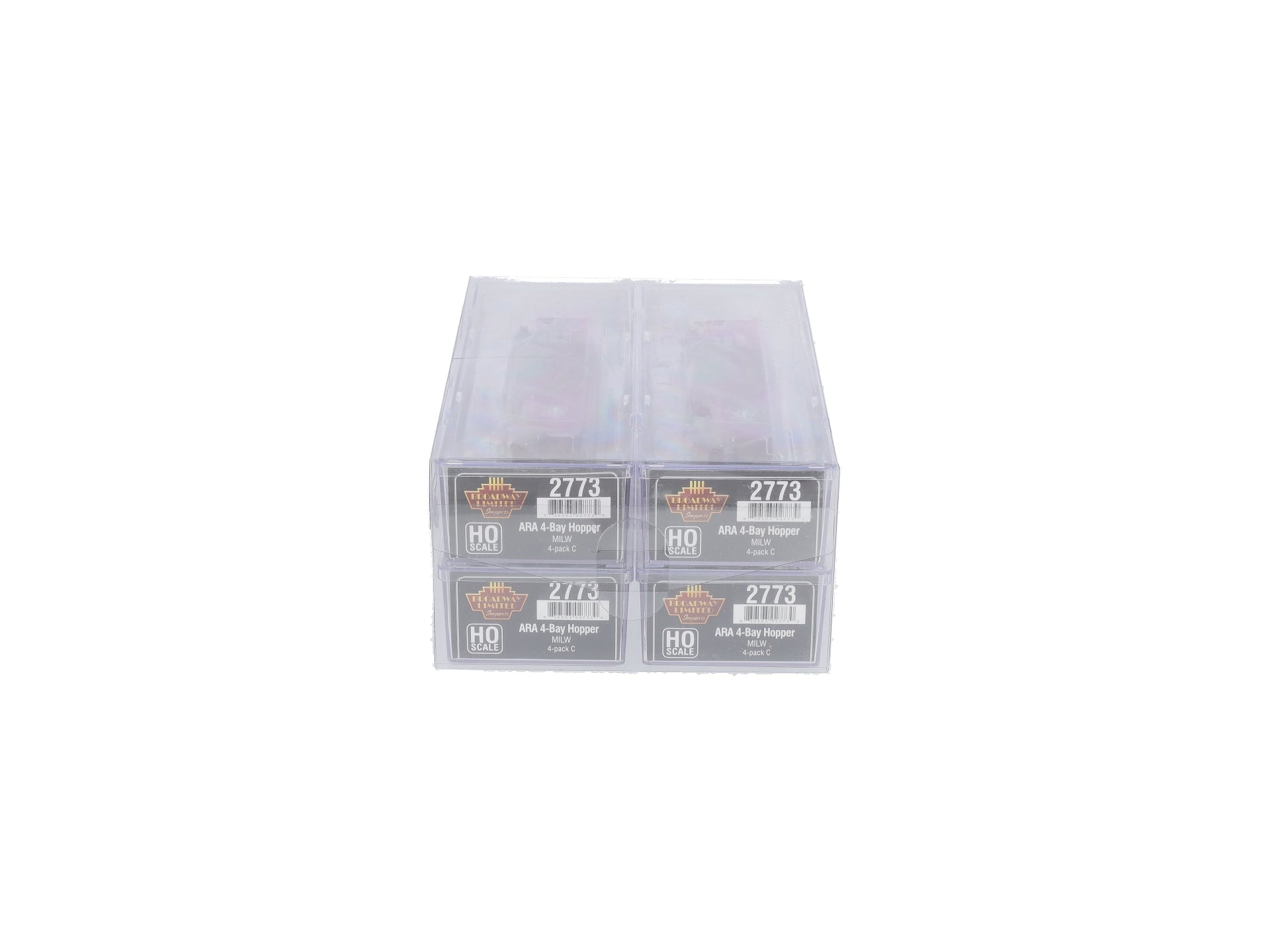 Broadway Limited 2773 HO MILW ARA 70-Ton 4-Bay Hopper w/Load Set C (Pack of 4)