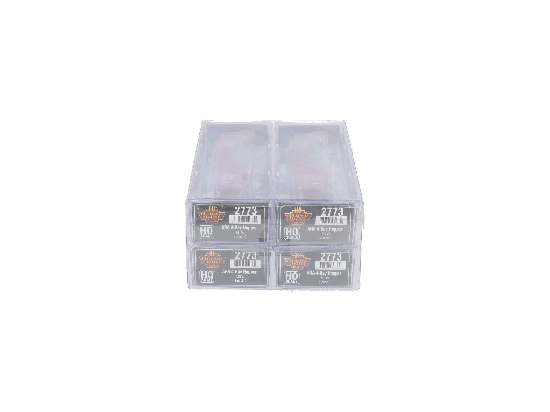 Broadway Limited 2773 HO MILW ARA 70-Ton 4-Bay Hopper w/Load Set C (Pack of 4)