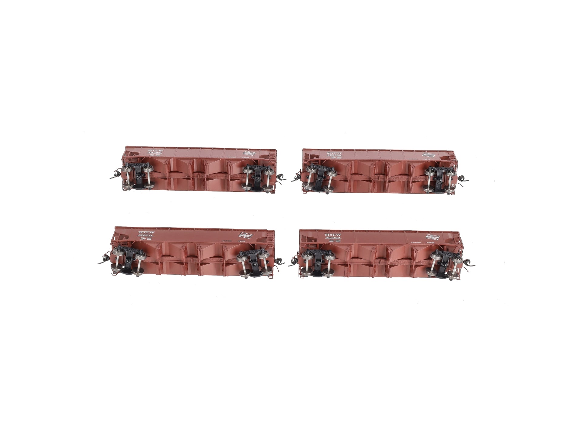 Broadway Limited 2773 HO MILW ARA 70-Ton 4-Bay Hopper w/Load Set C (Pack of 4)