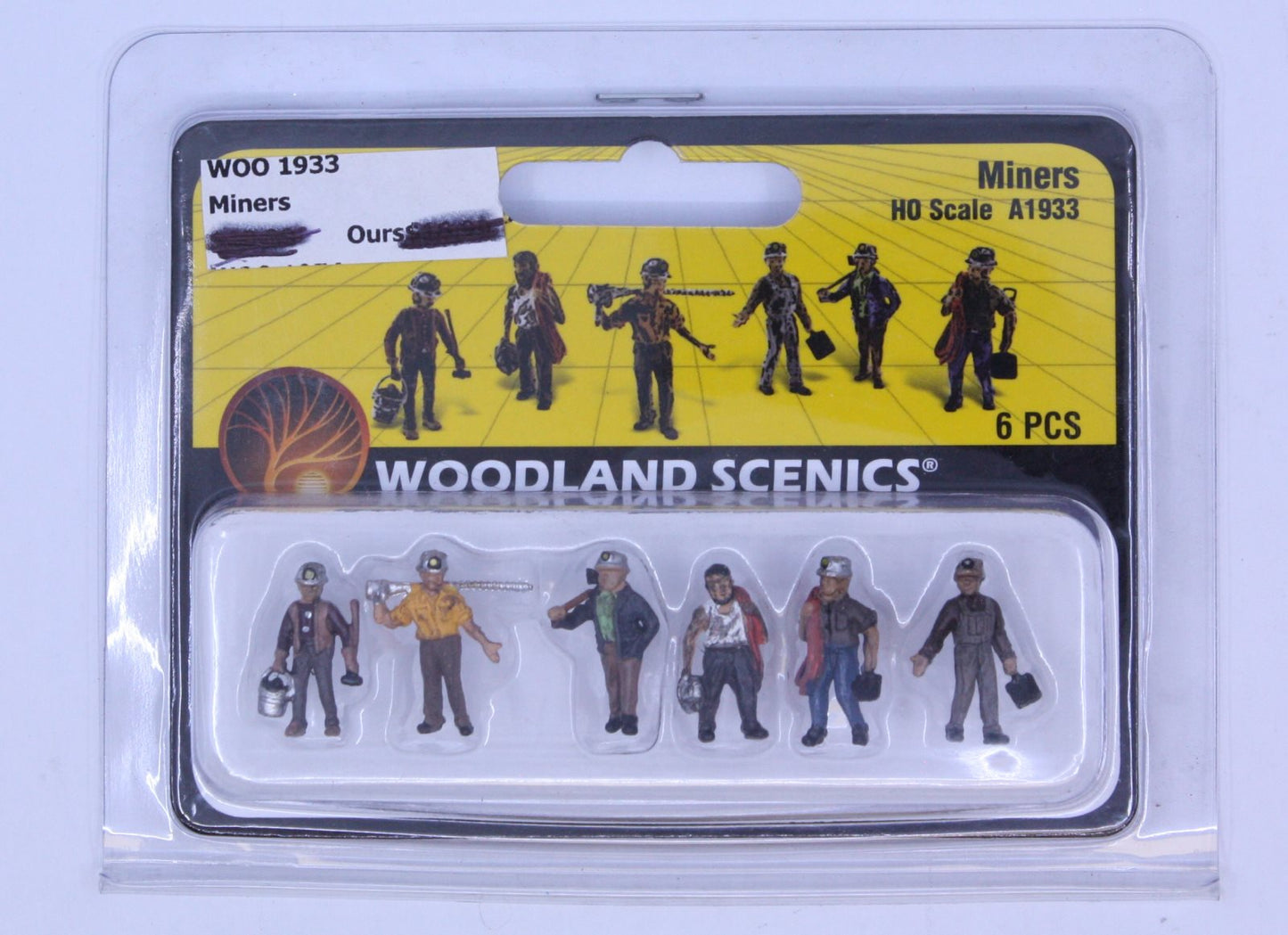 Woodland Scenics A1933 HO Scenic Accents Miner Figures (Set of 6)