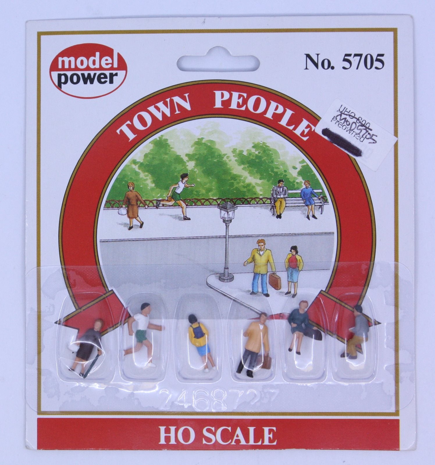Model Power 5705 HO Townspeople Figures (Set of 6)