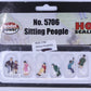 Model Power 5706 HO Seated People Figures (Set of 6)