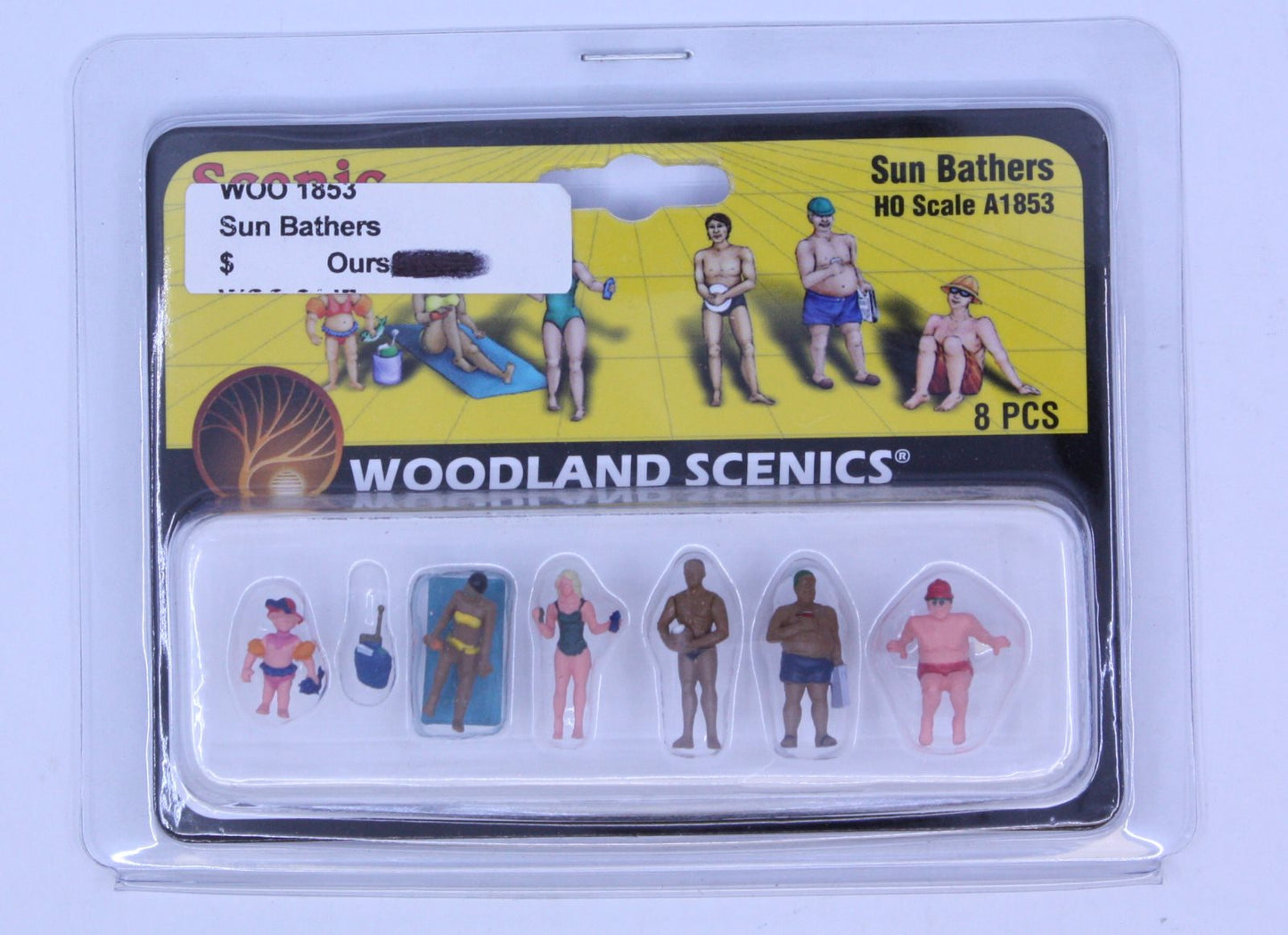 Woodland Scenics A1853 HO Scenic Accents Sun Bather Figures (Set of 6)