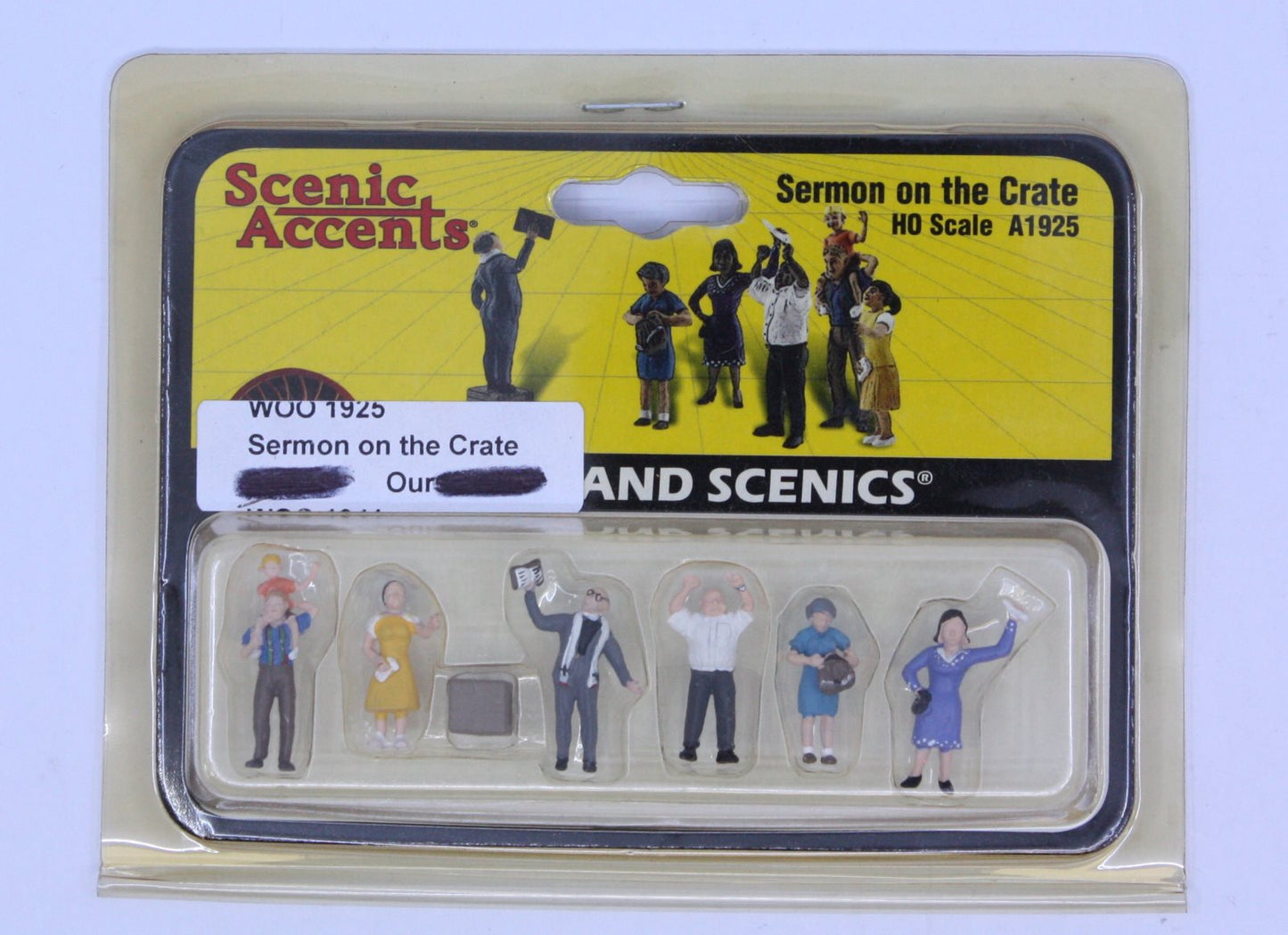Woodland Scenics A1925 HO Scenic Accents Sermon on the Crate Figures (Set of 7)