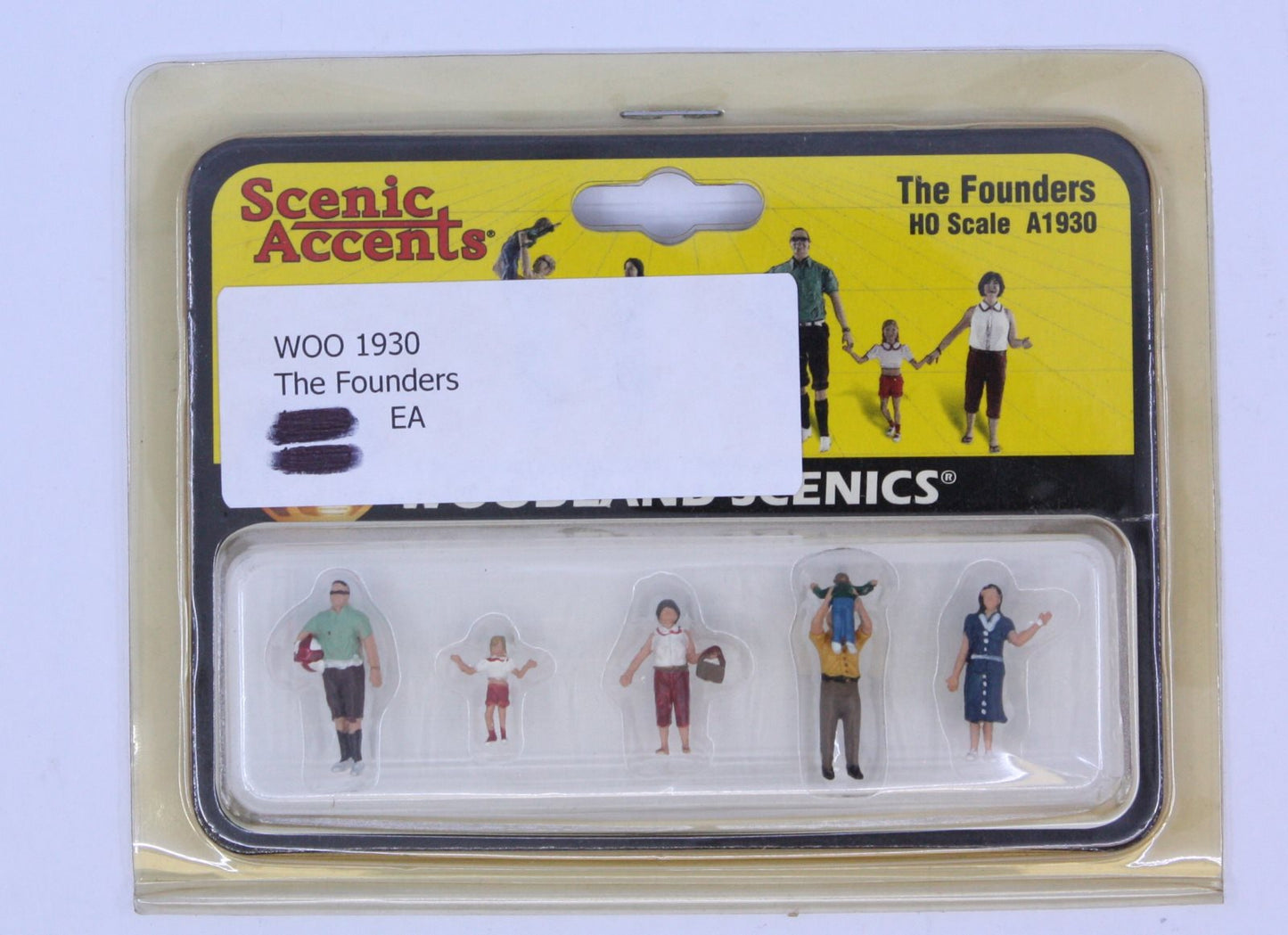 Woodland Scenics A1930 HO Scenic Accents The Founders Figures (Set of 5)