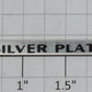 Williams 2500-2 Silver Plate Nameplate with Adhesive