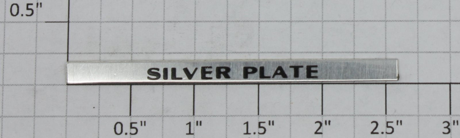 Williams 2500-2 Silver Plate Nameplate with Adhesive