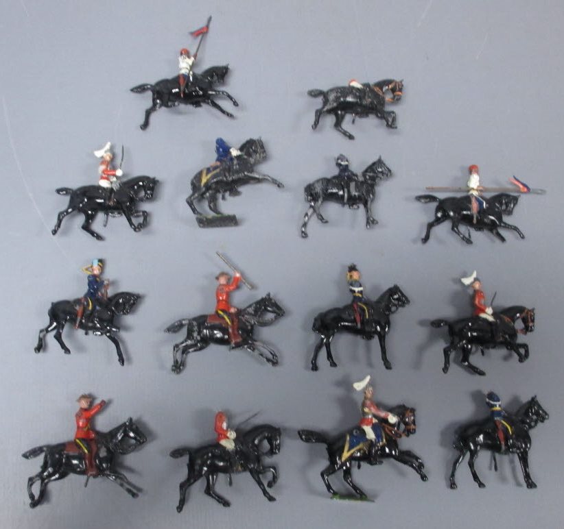 Britains Lead Toy Soldiers & Horses [14] VG