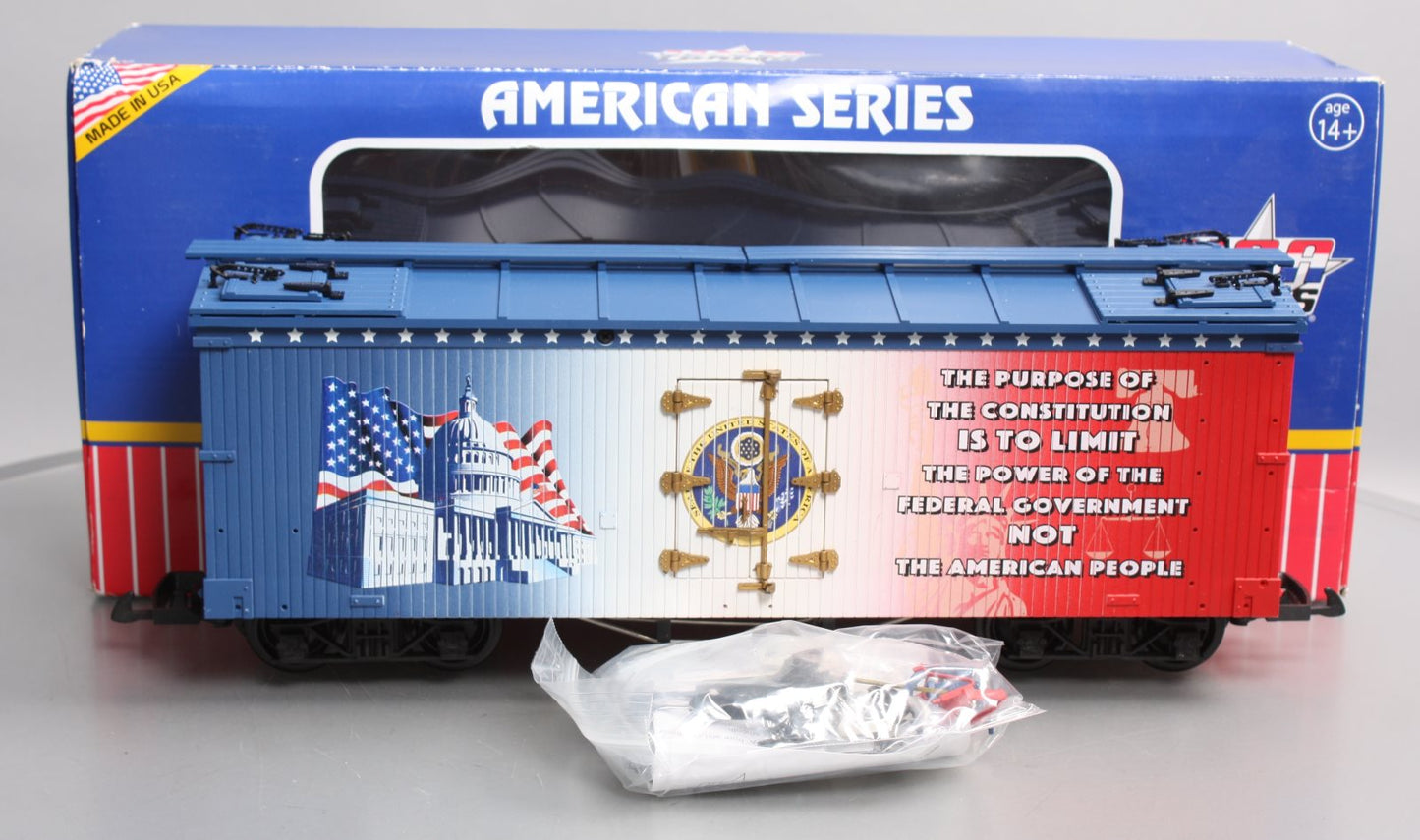 USA Trains R16000 G "Purpose of the Constitution" Patriotic Car U.S Refrigerator