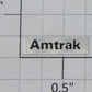 Williams 2500-5 Amtrak Nameplates with Adhesive
