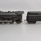 Lionel 224E Vintage O Die-Cast 2-6-2 Steam Locomotive & Tender VG