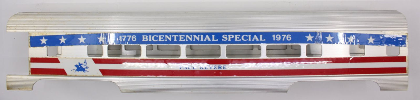 Williams 1776-PR Paul Revere Bicentennial Aluminum 15" Combo Car Body Shell