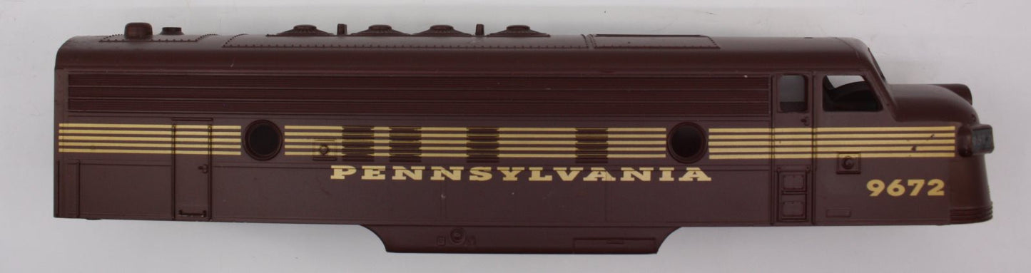 Williams 9672-1 Tuscan Pennsylvania EMD F7 A Body Shell