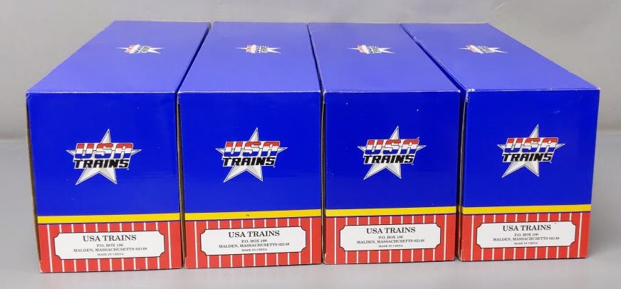 USA Trains R16506D G PFE SP & UP 40 ft. Refrigerator Cars Set #4 (Set of 4)