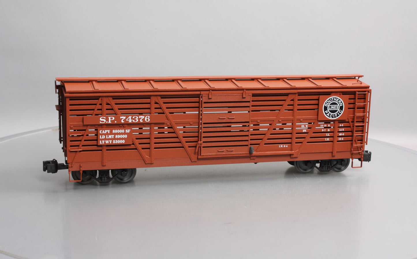 American Mainline G424-08 G Scale Southern Pacific Stock Car #74376 LN/Box