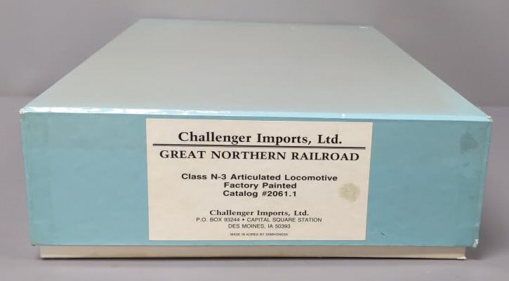 Challenger Imports 2061.1 O 2-Rail BRASS GN N-3 Articulated Locomotive - F/P EX/Box