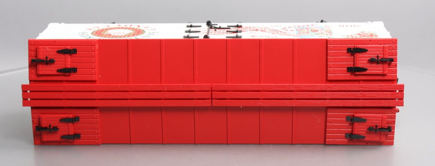 USA Trains 13028 G 2010 Christmas Car Santa Express Candy Car Wood Ice Reefer