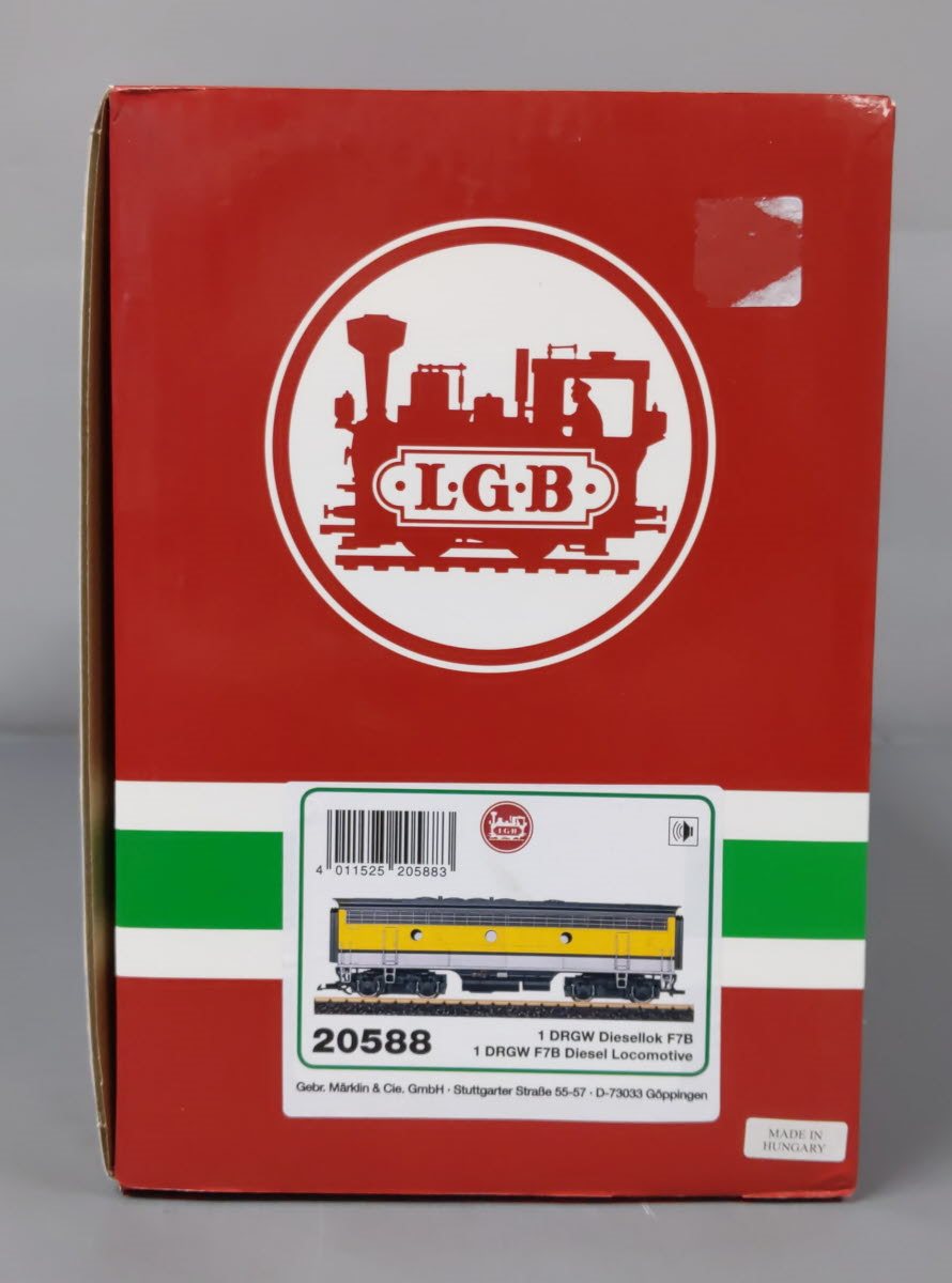 LGB 20588 G Denver & Rio Grande Western F7B Diesel Locomotive