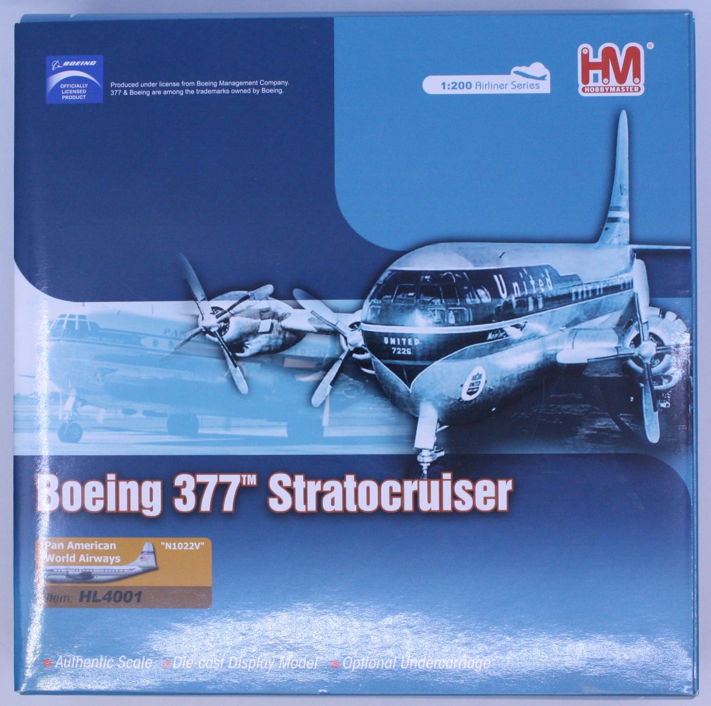 Hobby Master HL4001 1:200 Diecast Boeing 377 Stratocruiser "N1022V
