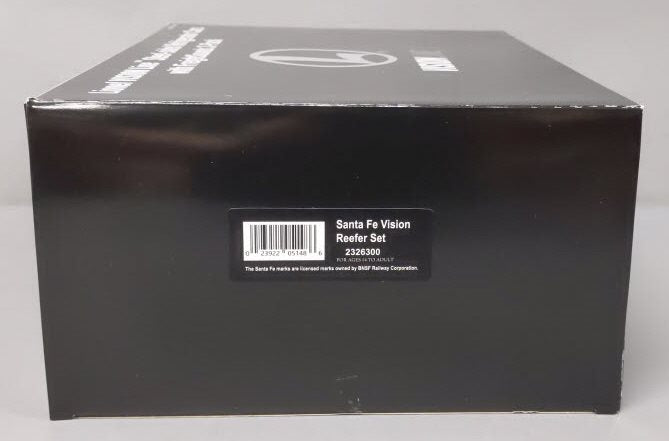 Lionel 2326300 O VISIONLINE Santa Fe Reefer Cars with Sound