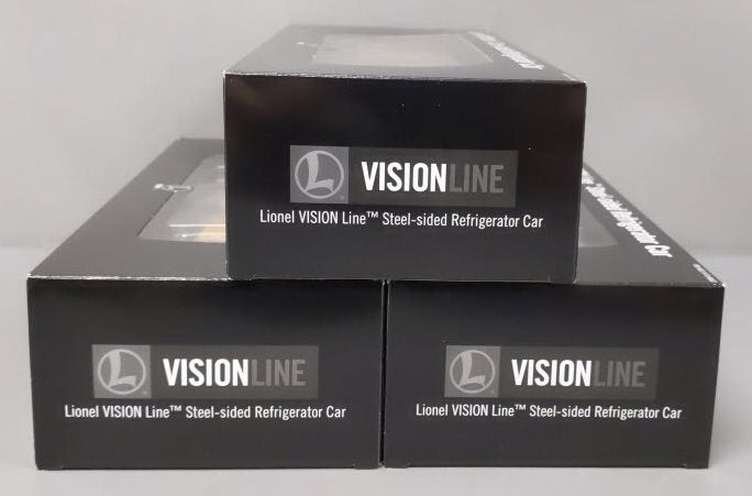 Lionel 2326300 O VISIONLINE Santa Fe Reefer Cars with Sound