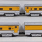 Williams 43168 D&RGW 72 Ft. Streamline Passenger Car (Pack of 4)