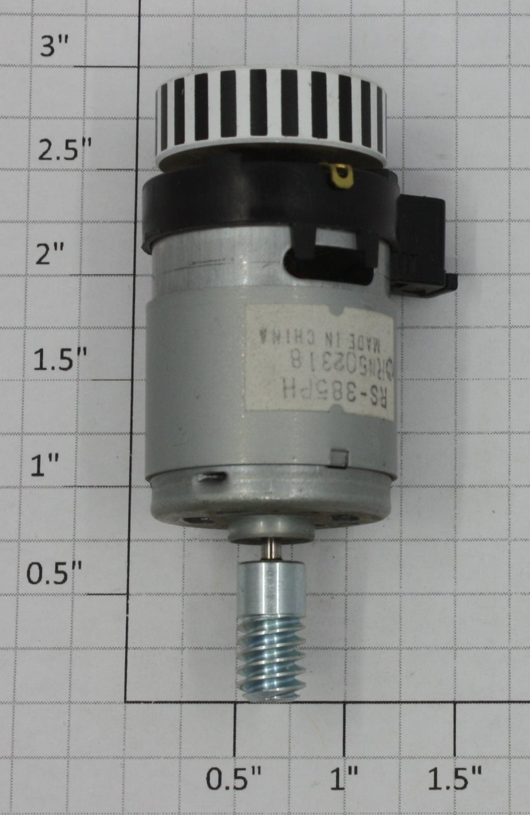 MTH BE-0000110 RS-385PH 12 Volt DC Can Motor with Flywheel and Worm Gear
