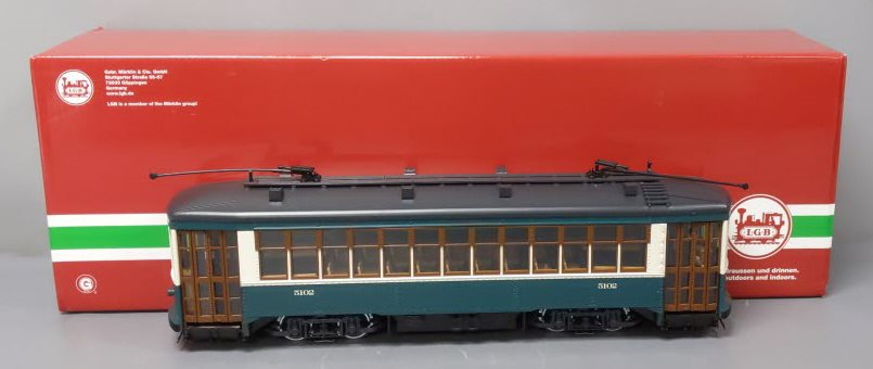 LGB 20382 G Philadelphia Green & Cream Electric Streetcar #5102