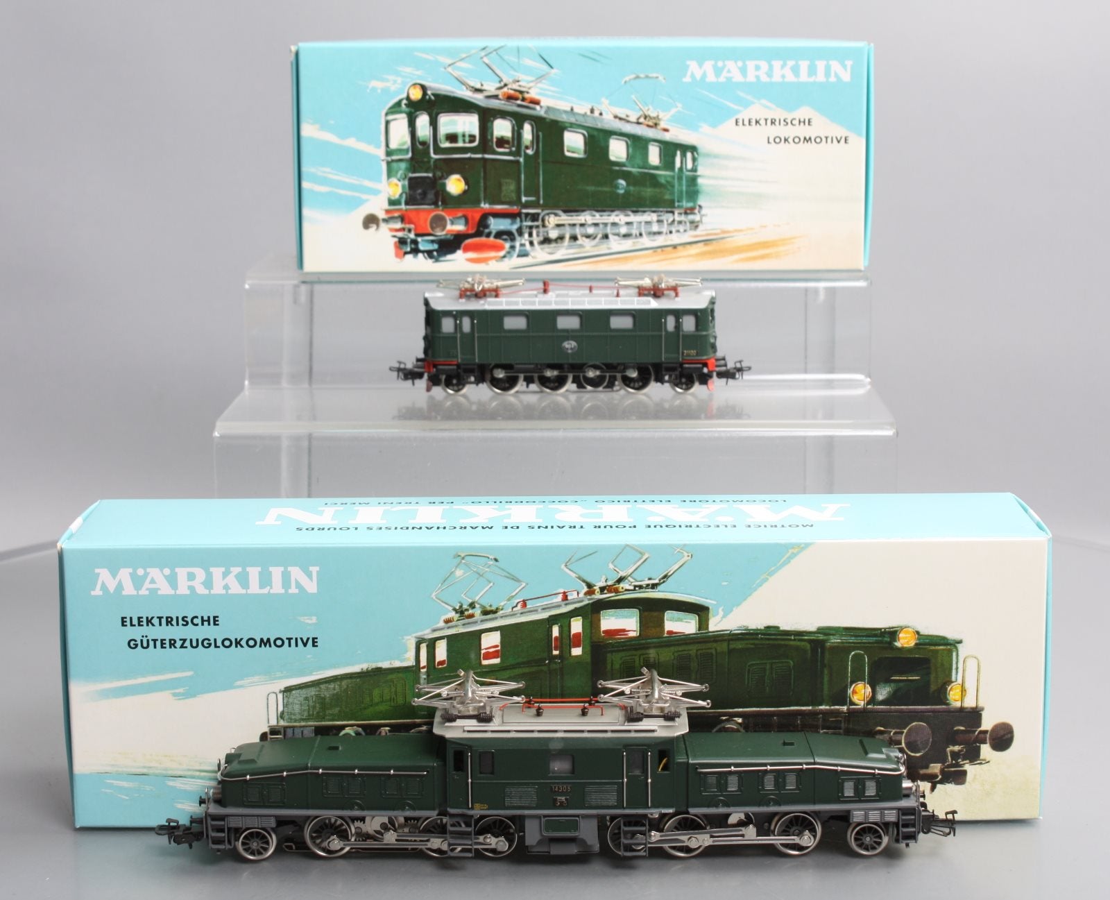 Marklin 31100 HO SJ Da and SBB Ce 6/8 III Croco Elec Loco 'Classics' Double Set
