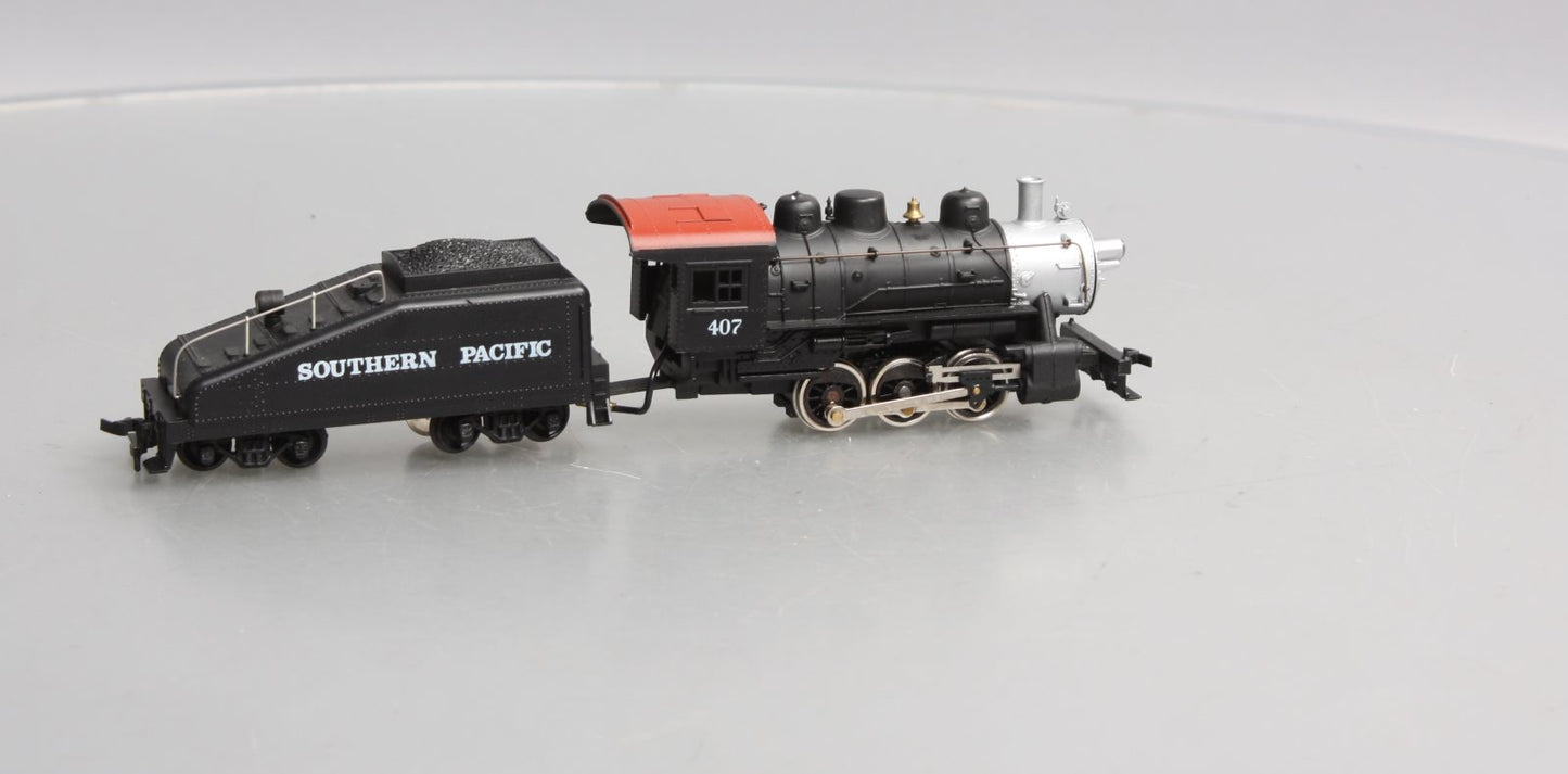 Mantua 304-11 HO Scale Southern Pacific Big Six Steam Locomotive & Tender #407 EX/Box