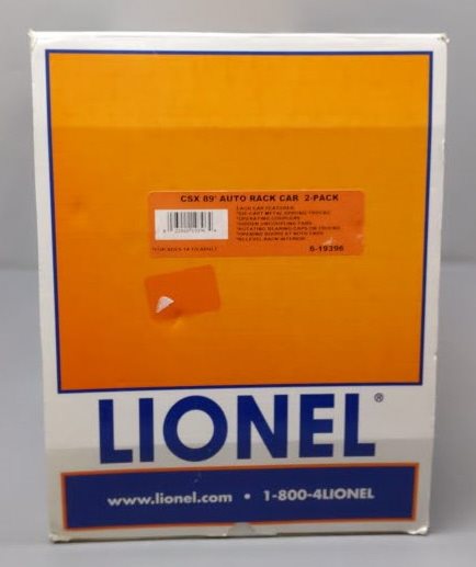 Lionel 6-19396 O CSX 89' Autorack Cars (Set of 2)