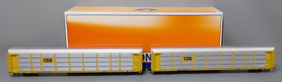 Lionel 6-19396 O CSX 89' Autorack Cars (Set of 2)